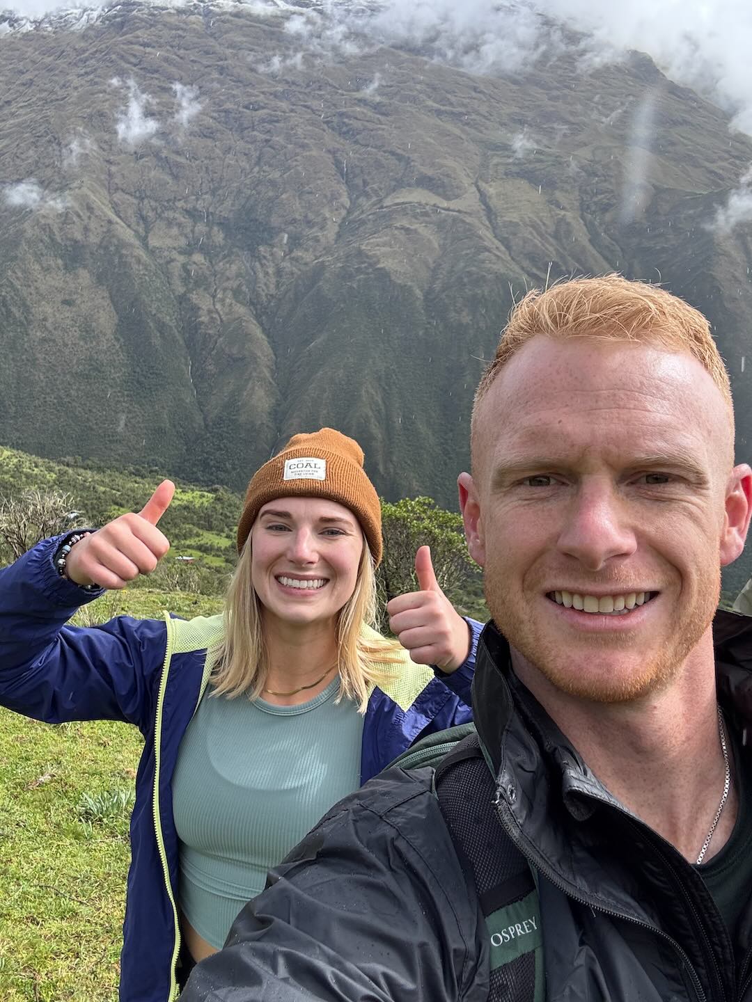 A selfie in the mountains!